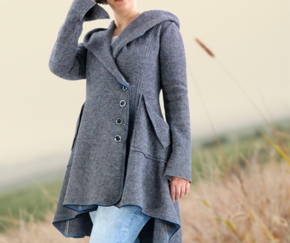 Jacket Jensine size 34-46 pattern & sewing instructions