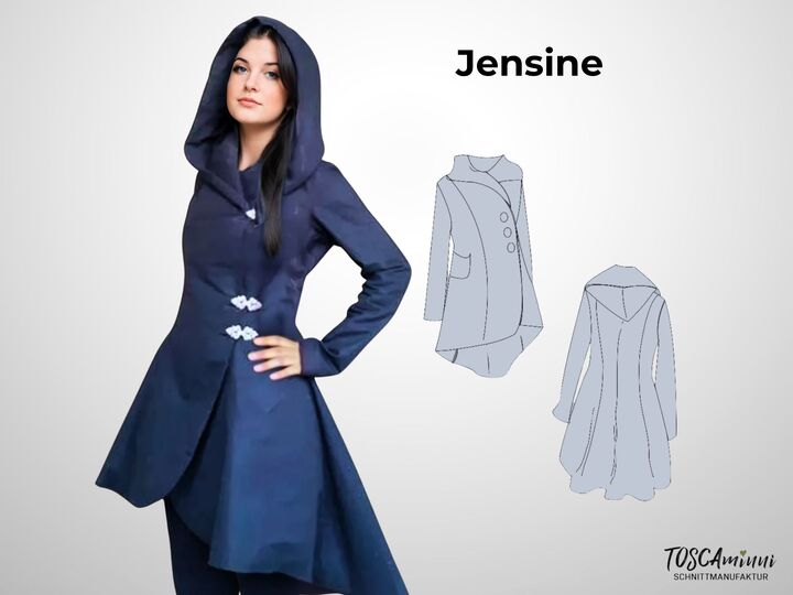 Jacke Jensine Gr. 34-46 Schnittmuster & Nähanleitung
