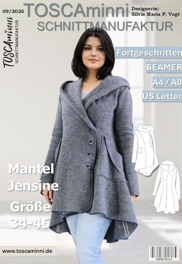 Jacke Jensine Gr. 34-46 Schnittmuster & Nähanleitung
