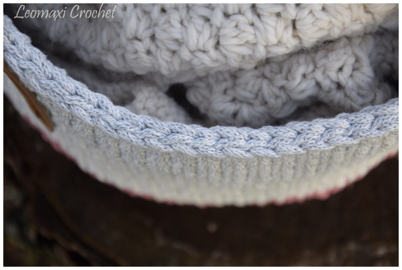 - SNOW - großer stabiler Häkelkorb /Spielzeugkorb, Wollkorb häkeln