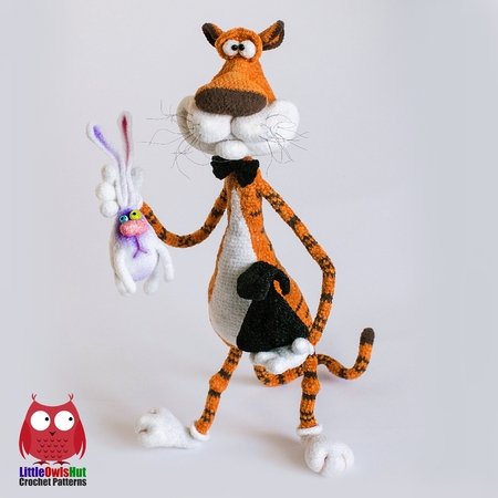 311 Crochet Pattern Sim Salabim Small Tiger Dude by Pertseva