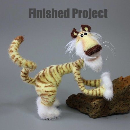 304 Crochet Pattern Vzhik the Tiger soft toy by Pertseva