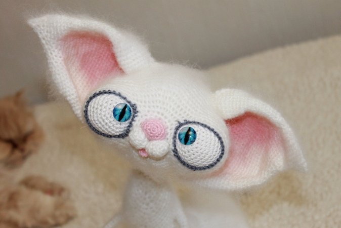 299 Crochet Pattern Cat Yabeda by Pertseva