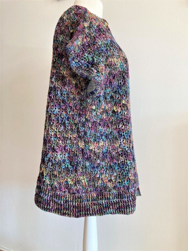 Anleitung für die Pfauenfeder Jacke Größe 34 bis 54