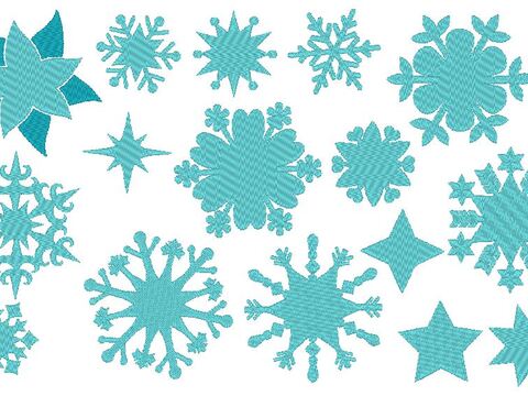 Schneeflocken Stickdatei