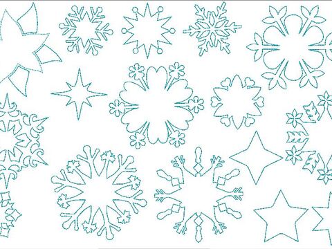 Schneeflocken Stickdatei