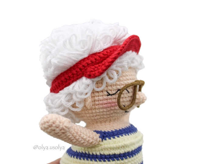 Oma, Badeoma, Matrosenfrau Häkelanleitung (Frau Claus im Urlaub) Amigurumi