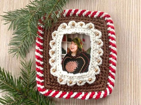 Bilderrahmen im lustigen LebkuchenLook