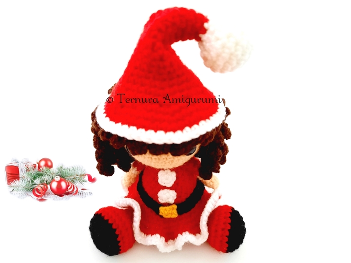 Crochet pattern Christmas girl