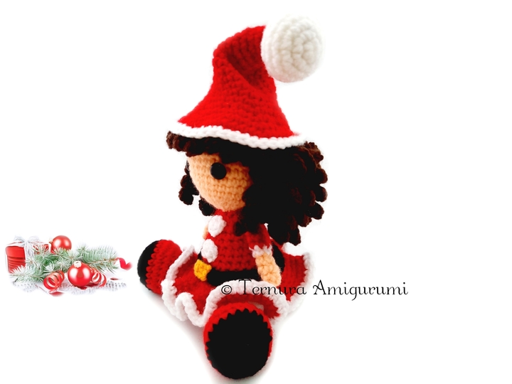 Crochet pattern Christmas girl