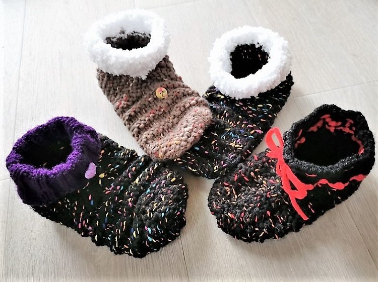 Strickanleitung_Hausschuhe Susi Gr. 37 bis 40