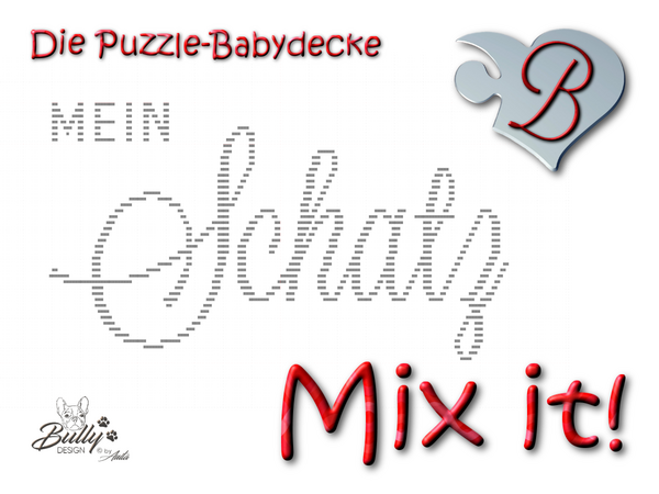 Mix it!  Die Puzzle-Babydecke - SCHATZ