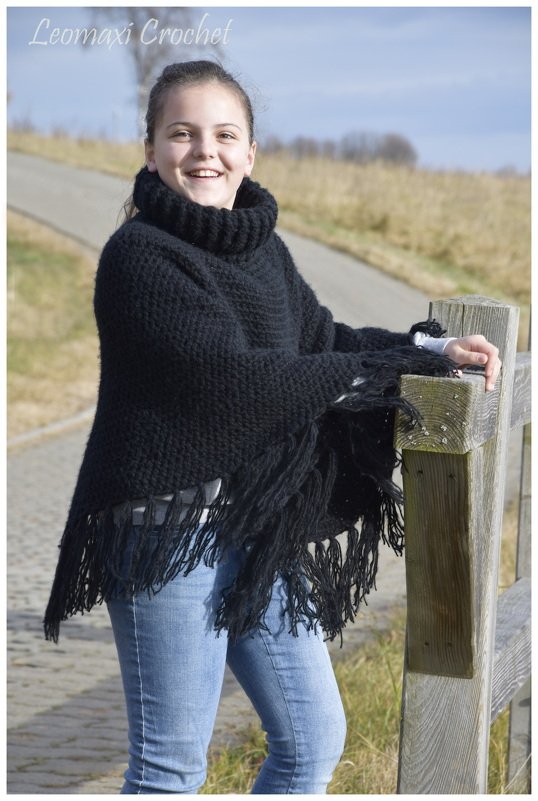 - RAVEN - Poncho für alle Größen, super schnell und einfach häkeln - Bild 14