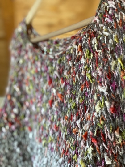 Strickanleitung Wohnpulli Parrot (RVO, ohne Nähte)