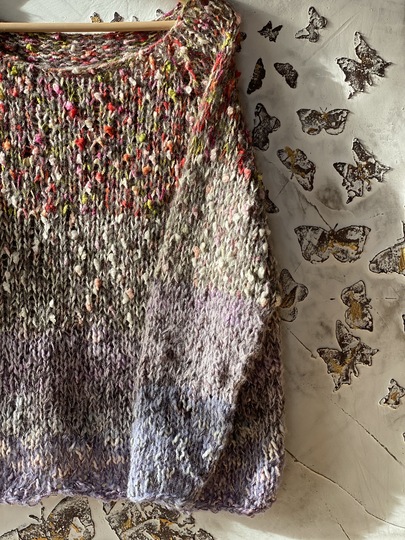 Strickanleitung Wohnpulli Parrot (RVO, ohne Nähte)