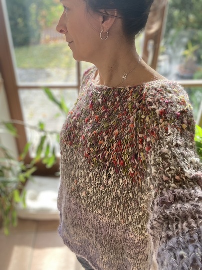 Strickanleitung Wohnpulli Parrot (RVO, ohne Nähte)