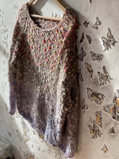 Strickanleitung Wohnpulli Parrot (RVO, ohne Nähte)