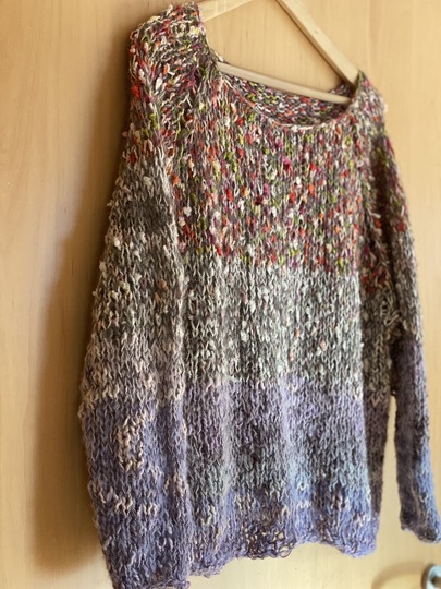 Strickanleitung Wohnpulli Parrot (RVO, ohne Nähte)