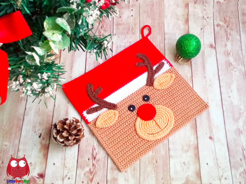 309DE Häkelanleitung Rentier Topflappen - Hausdeko PDF Zabelina CP