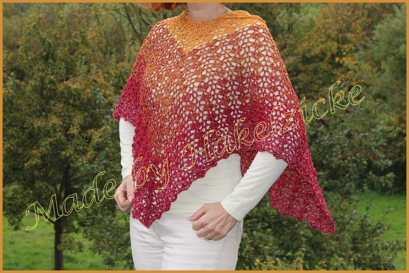 Poncho "Feenschaukeln" in 2 Formen, für alle Größen geeignet