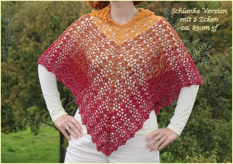 Poncho "Feenschaukeln" in 2 Formen, für alle Größen geeignet