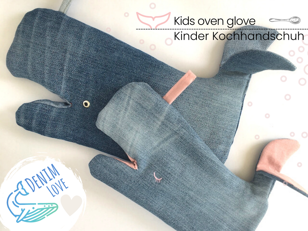 Oven glove, Whale "FINN" pattern + photo tutorial - Image 3