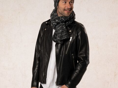 Strickanleitung Herrenmütze und Schal "Arezzo & Bari" 762047