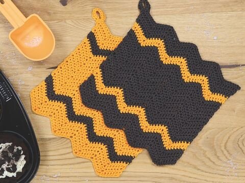 Häkelanleitung Topflappen "Piazza" 762051