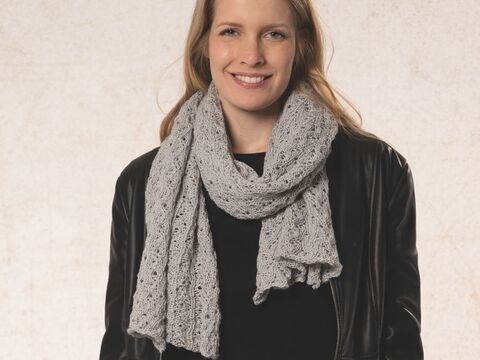 Strickanleitung Schal bzw. Schultertuch "Cablé Gitti" 762055