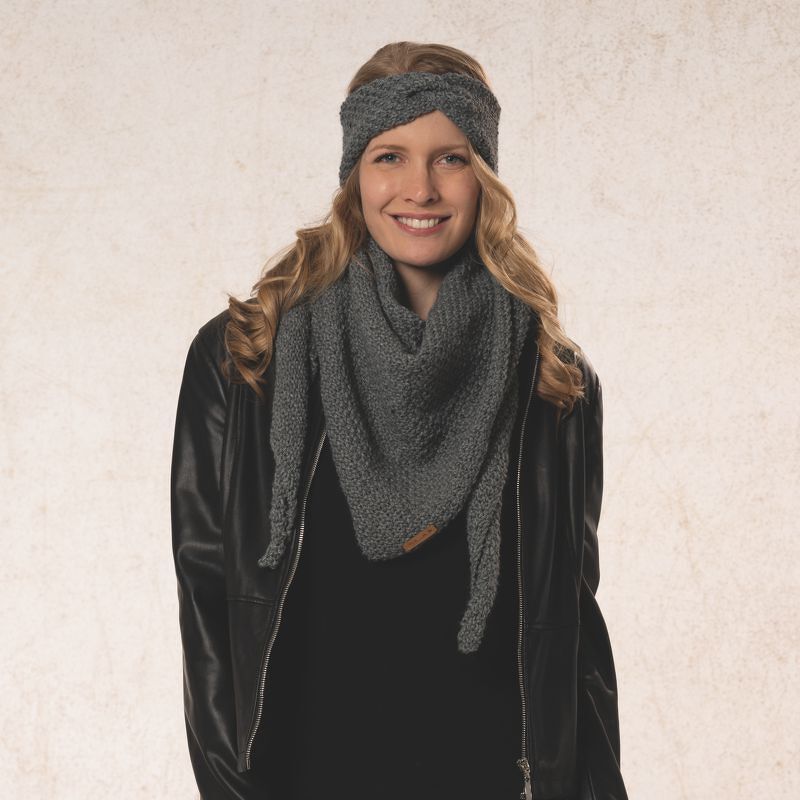 Strickanleitung Dreiecktuch mit Stirnband "Sporty" 762057