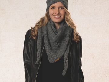 Strickanleitung Dreiecktuch mit Stirnband "Sporty" 762057