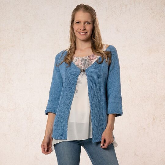 Strickanleitung Damenjacke "Seidenglanz" 762065