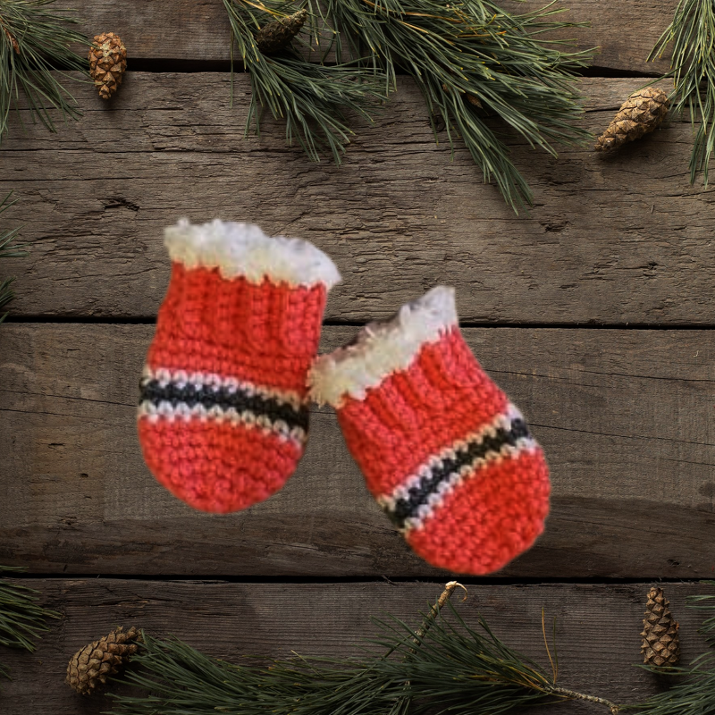 Crochet Pattern Baby Booties, Hat and Mittens - Image 5