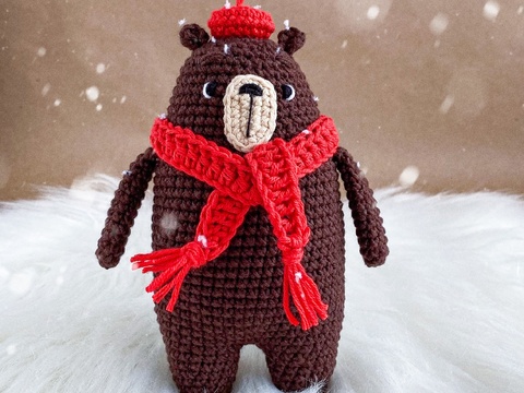 Pattern Winter bear