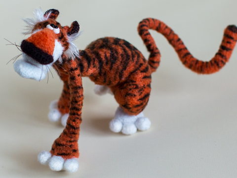 307DE Häkelanleitung Amigurumi Tiger Vzhik - PDF Pertseva CP