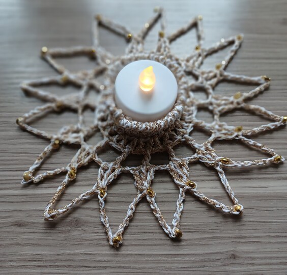 Häkelanleitung Teelichthalter schnell gemacht