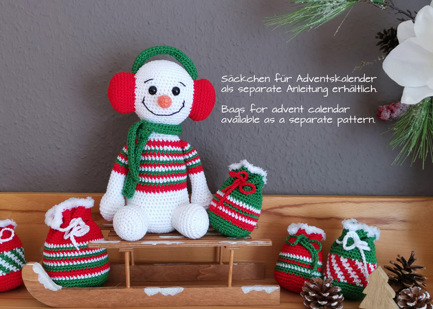 Snowman - crochet pattern