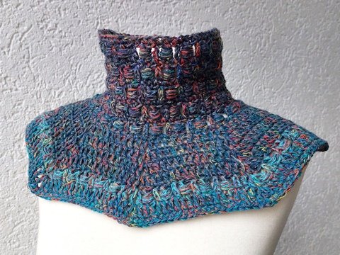 Kragenschal "Makadia", alle Größen, Häkelanleitung