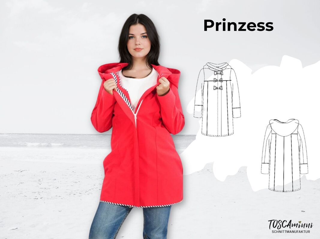 Dufflecoat Prinzess Gr. 34-46 Schnittmuster