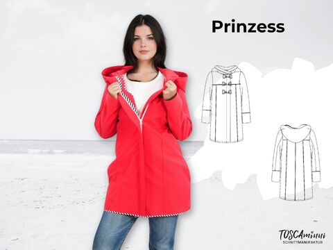 Dufflecoat Prinzess Gr. 34-46 Schnittmuster