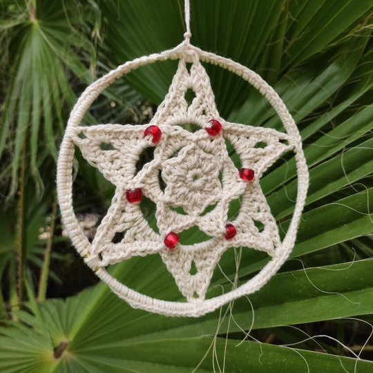 Traumf&auml;nger h&auml;keln STARFLOWER, H&auml;keln f&uuml;r Anf&auml;nger, PDF-Anleitung download