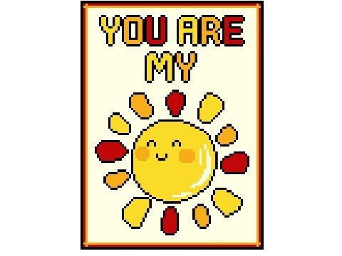 Häkelmuster * YOU ARE MY SUNSHINE * Grafik für Fm Decke