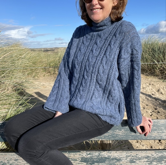 Zopfmusterpullover Viola Strickanleitung Gr. 38 – 44 Damen Sweater