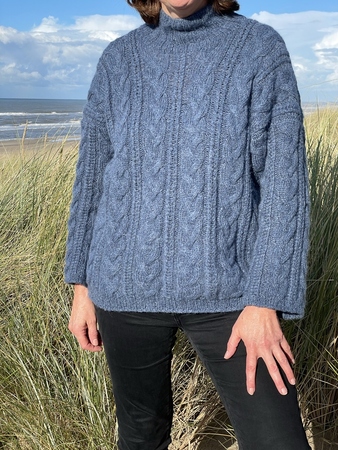 Zara Pullover Blau M DAMEN Pullovers & Sweatshirts Stricken Rabatt 63 % 