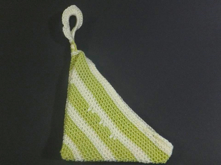 Topflappen mit Eingriff