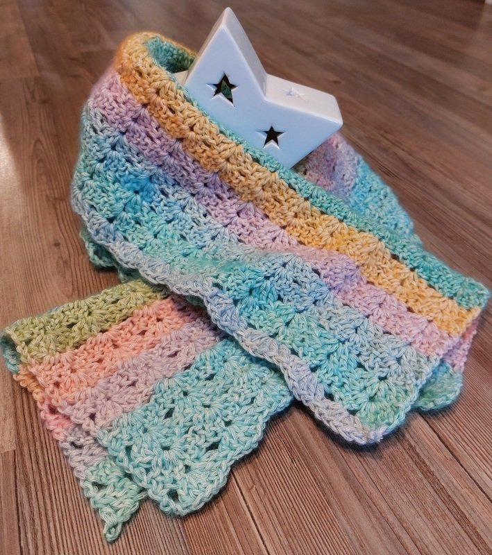 Anleitung Schal "kleine Muschel"