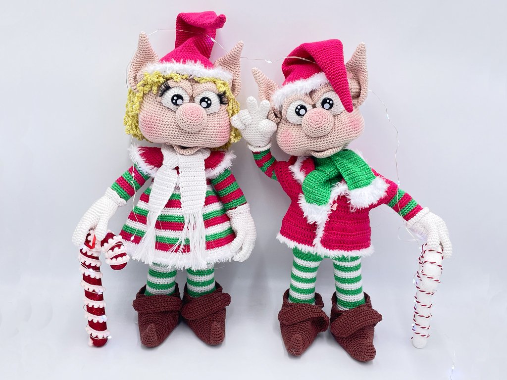 "Weihnachtselfen" - nachtleuchtend