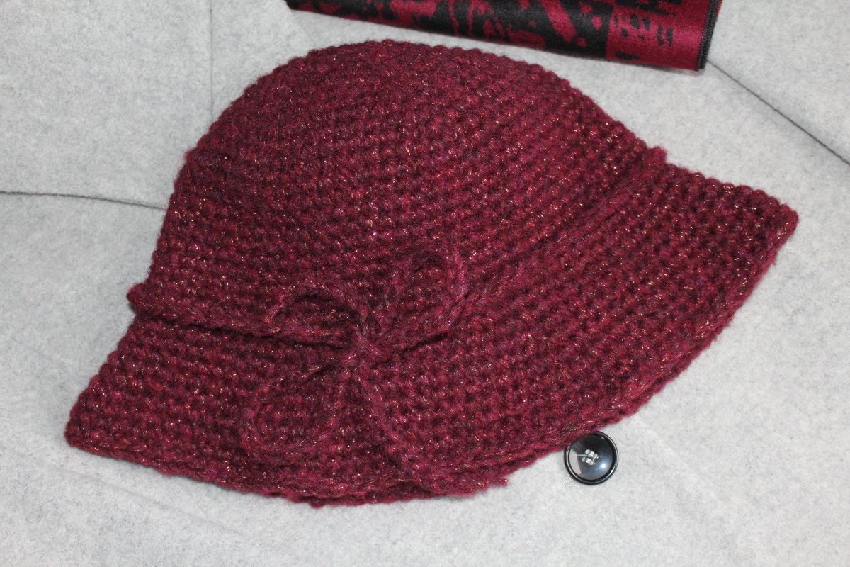 "ohne Glitzer - ohne mich" Damenhut häkeln PDF-Anleitung - Bild 9