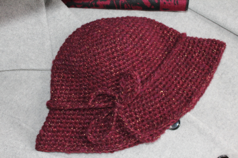 "ohne Glitzer - ohne mich" Damenhut häkeln PDF-Anleitung