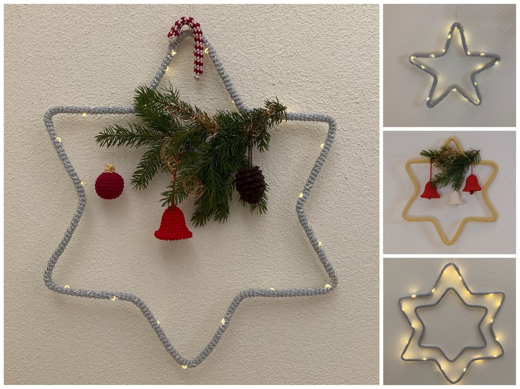 Häkelanleitung Weihnachtsdeko - Stern